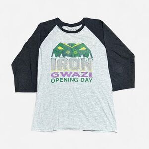 Busch gardens grey and black iron gwazi Medium size (width 17in, lenght 24/2in)